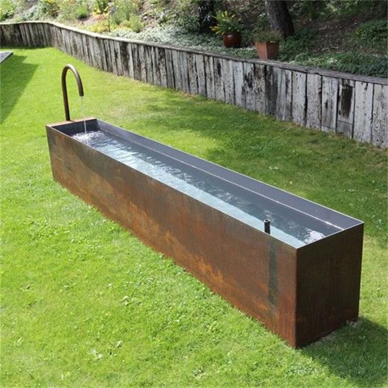 Rustic Style Corten Water Feature Ideas Manufacturer